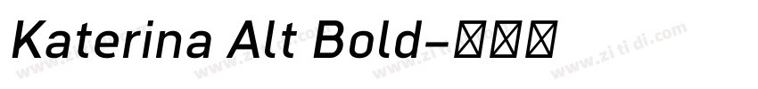 Katerina Alt Bold字体转换